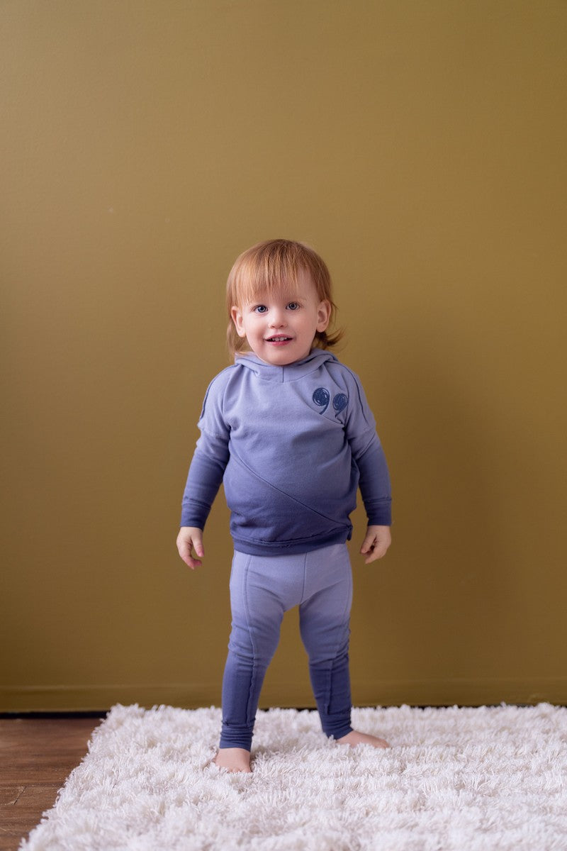 Teela Blue Ombre Print Baby Set
