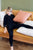 Teela Black Zig Zag Stitch Velour Pj's