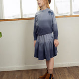 Teela Blue Ombre Print V Skirt