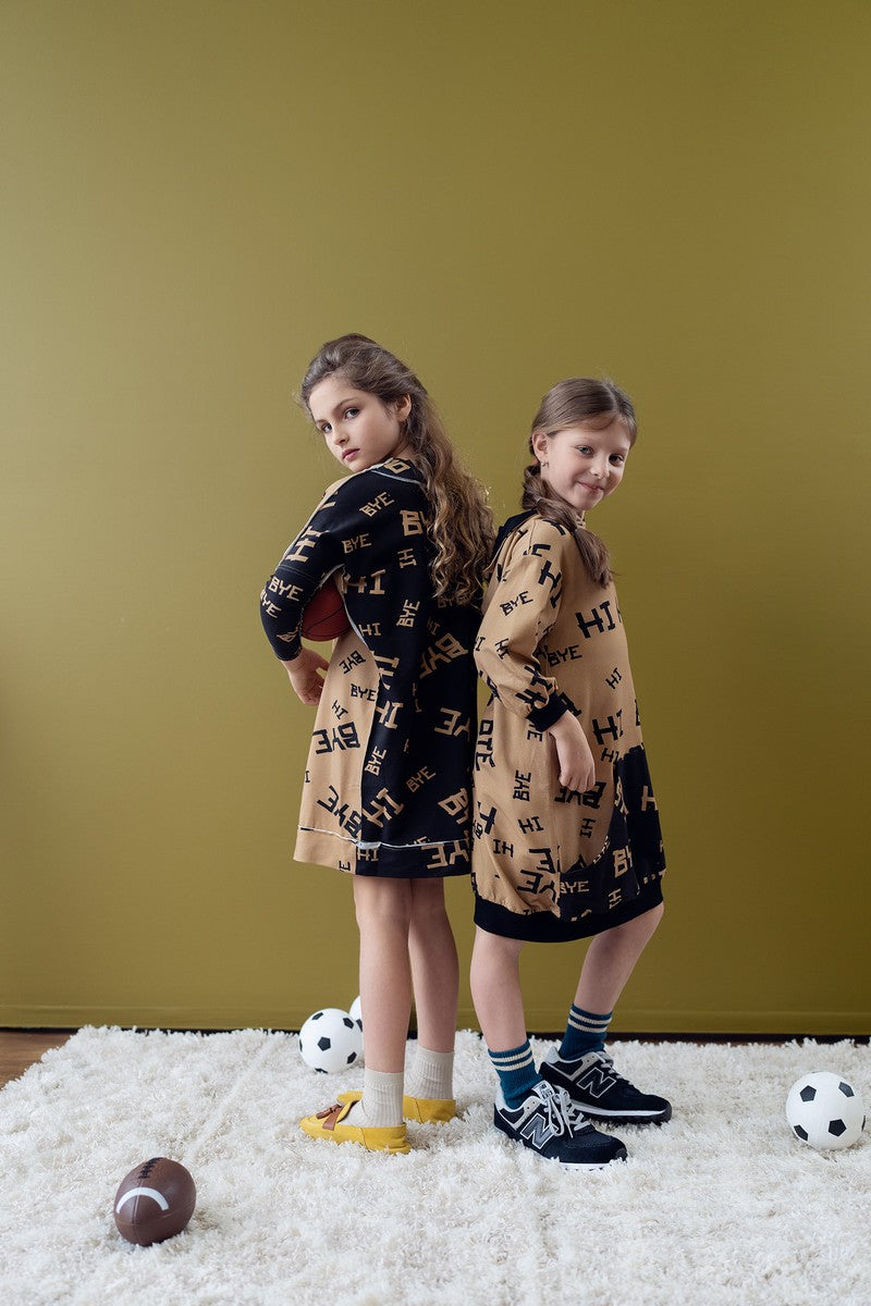 Teela Hi/Bye Square Seams Dress