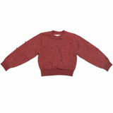 Teela Rust Stud Knit Top
