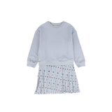 Phil and Phoebe Light Blue Heart Britta Dress