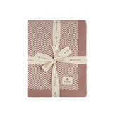 Looms Pink Herringbone Collection Blanket