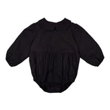Teela Black Brocade Romper