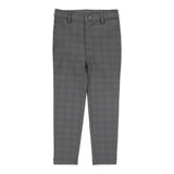 Analogie Mid Grey Windowpane Plaid Pants