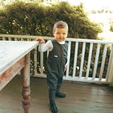 Calla Lili Grey Pocket Romper