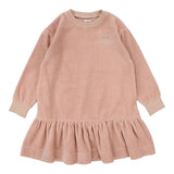 Analogie Dusty Pink Rhinestone Velour Dress