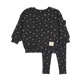 Anlogie Black Printed Sweat Set