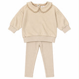 Teela Taupe Twill Sweater Set