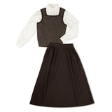 Bonjour Brown Logo Vest Set