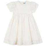 Pompomme Cream Tulle Bow Dress