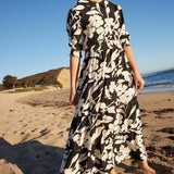 Pashmini Floral Riley Smocked Waist Maxi