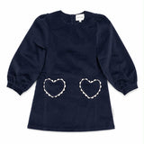 Mipounet Blue Clotilde Velvet Dress