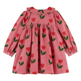 Emile Et Ida Tulip Flounce Collar  Dress