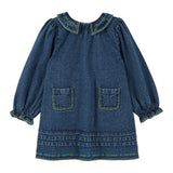 Emile Et Ida Denim Embroidered Dress
