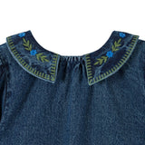 Emile Et Ida Denim Embroidered Dress