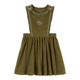 Emile Et Ida Pistache Velvet Embroidered Jumper