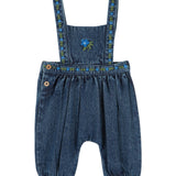 Emile Et Ida Denim Embroidered Overalls