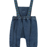 Emile Et Ida Denim Embroidered Overalls