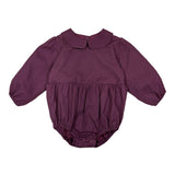 Teela Plum Brocade Romper