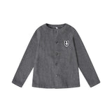 Bopop Grey Wool Cardigan