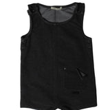 Crew Black Mix Media Romper