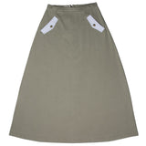 Crew Green Pocket Flap Maxi Skirt
