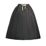 Crew Black Denim Paneled Maxi Skirt