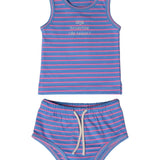 Crew Blue Neon Stripe Set