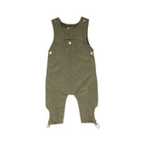 Crew Green Teddi Quilted Overalls