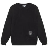 Blumint Black Crest Embellished Sweater