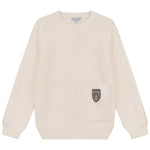 Blumint Cream Crest Embellished Sweater