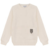 Blumint Cream Crest Embellished Sweater