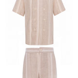 Pernille Beige Knit Aris Set
