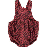 Piupiuchick Bordeaux Zebra Romper
