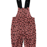 Piupiuchick Pink Animal Print Overalls