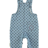 Piupiuchick Denim Black Heart Overalls