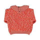 Piupiuchick Pink Animal Print Sweater