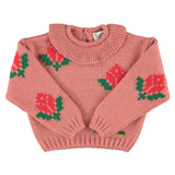 Piupiuchick Pink Flower Sweater