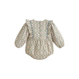 C'era Una Volta Cream Sage Nina Romper