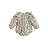 C'era Una Volta Cream Sage Nina Romper