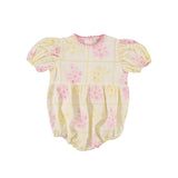 Bebe Organic Patchwork Embroidery Alba Romper