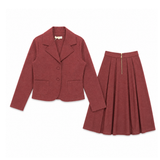 Alitsa Burgundy Wool Blazer Set