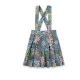Alitsa Grey Floral Suspender Skirt