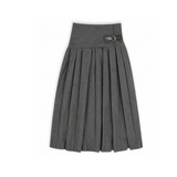 Alitsa Grey Pleated Skirt