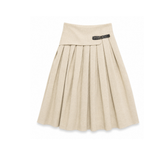 Alitsa Oat Pleated Skirt