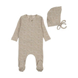 Bee & Dee Pink All Over Print Footie Set