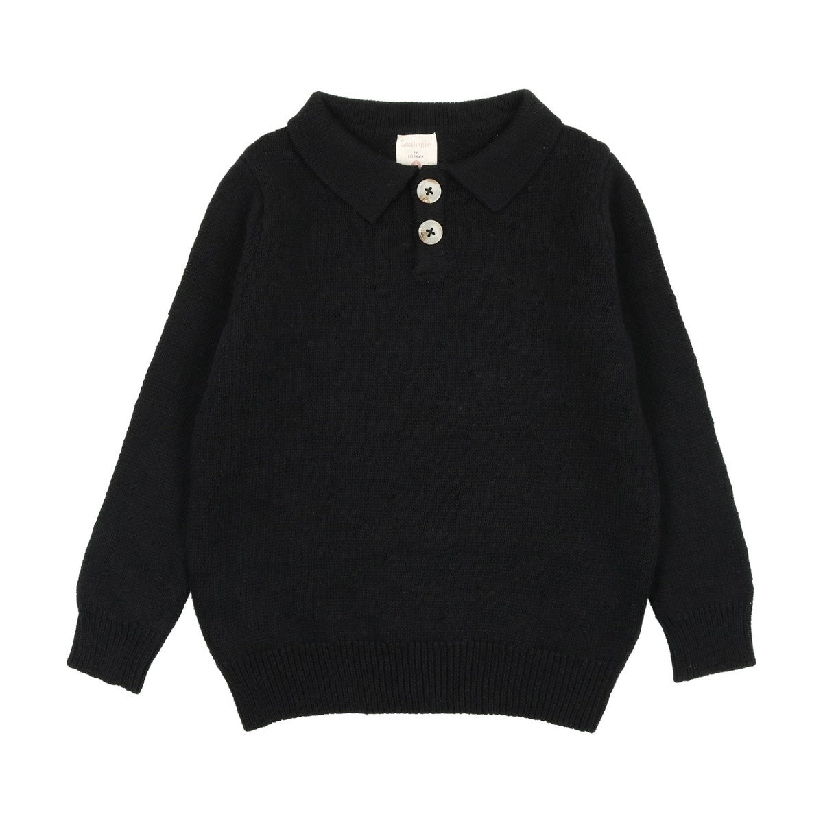 Analogie Black Boys Knit Polo