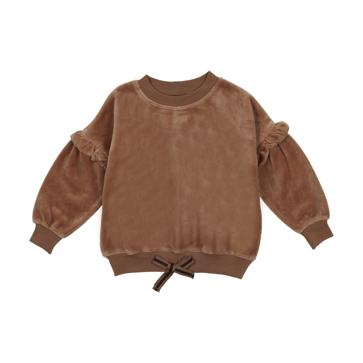 Analogie Camel Velour Sweatshirt