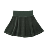Analogie Green Velour Circle Skirt